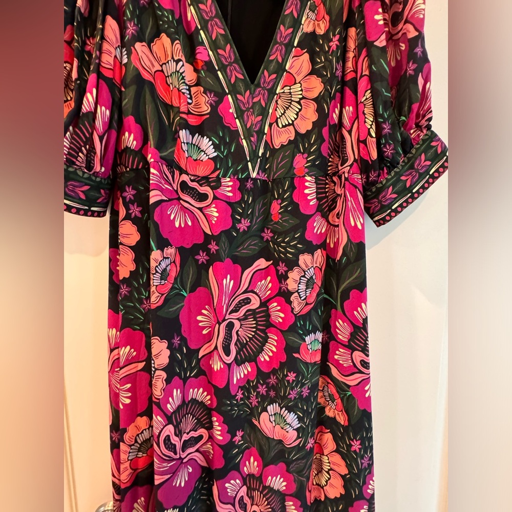 FARM Rio Floral Maxi Dress - Pink and Green - Picture 9 of 10